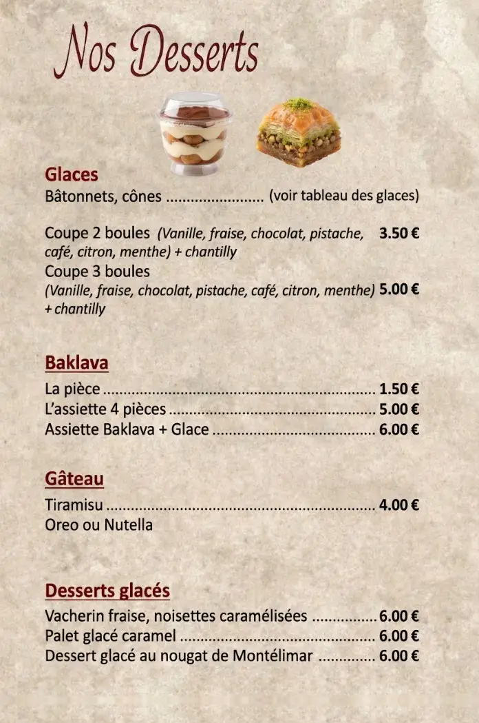 Nos Desserts